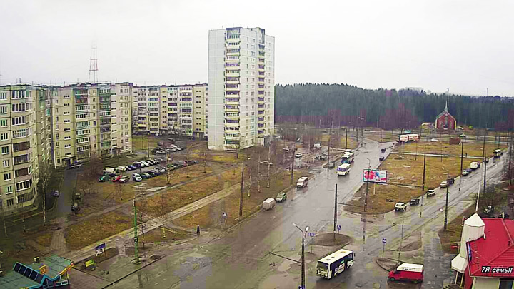 Пешеходный переход на улице Ровио